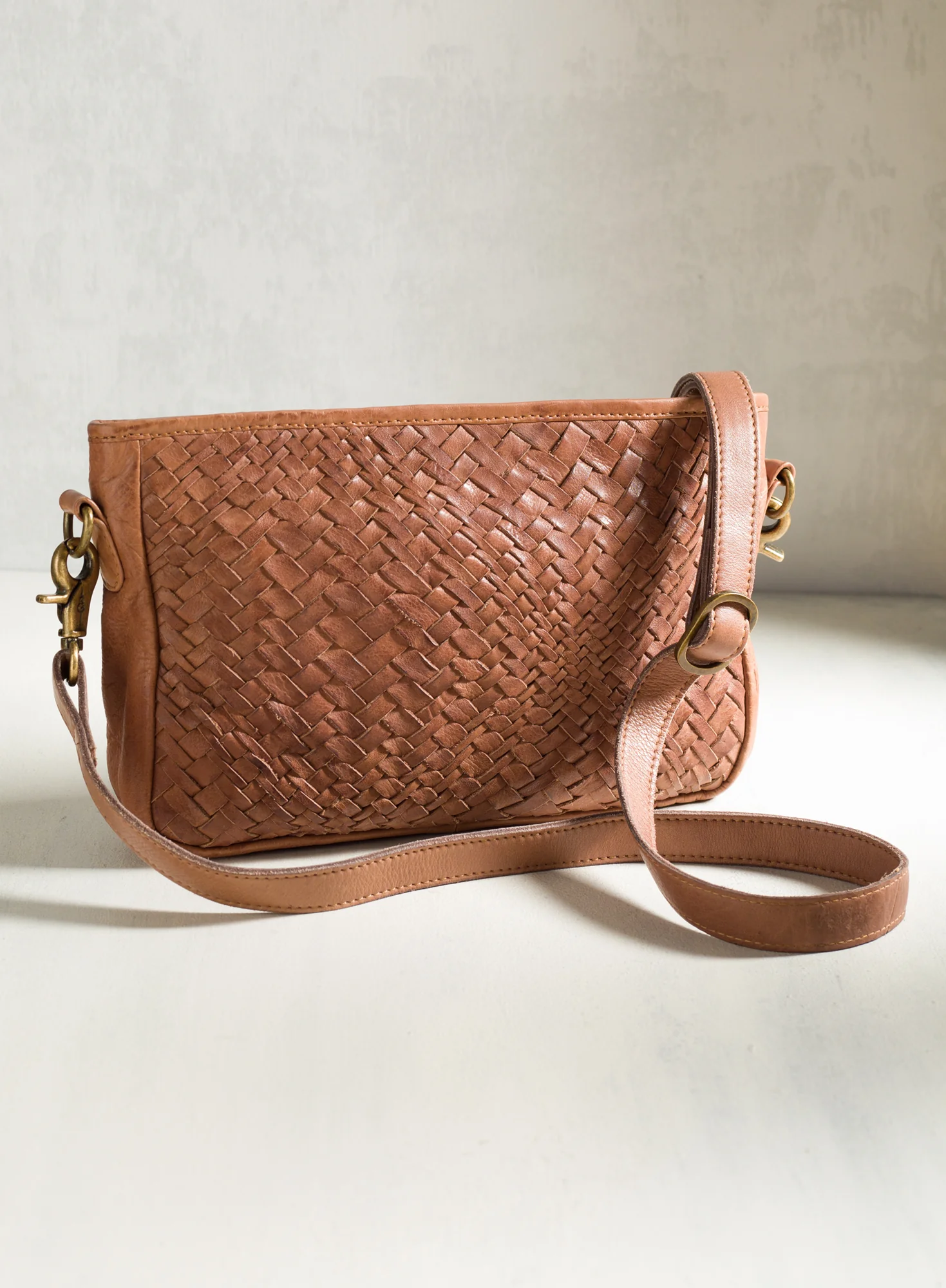 Woven Leather Bag