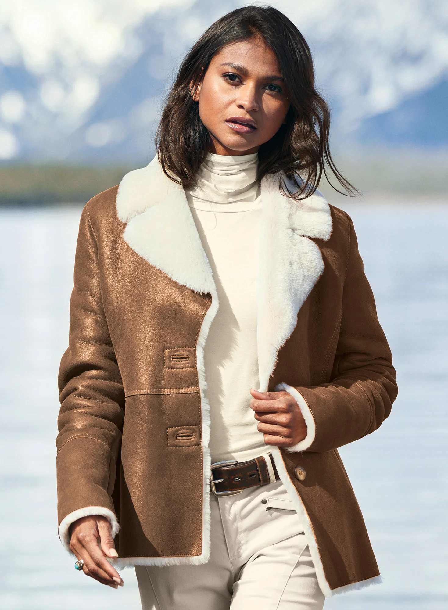 Zagros Shearling Jacket - Image 5