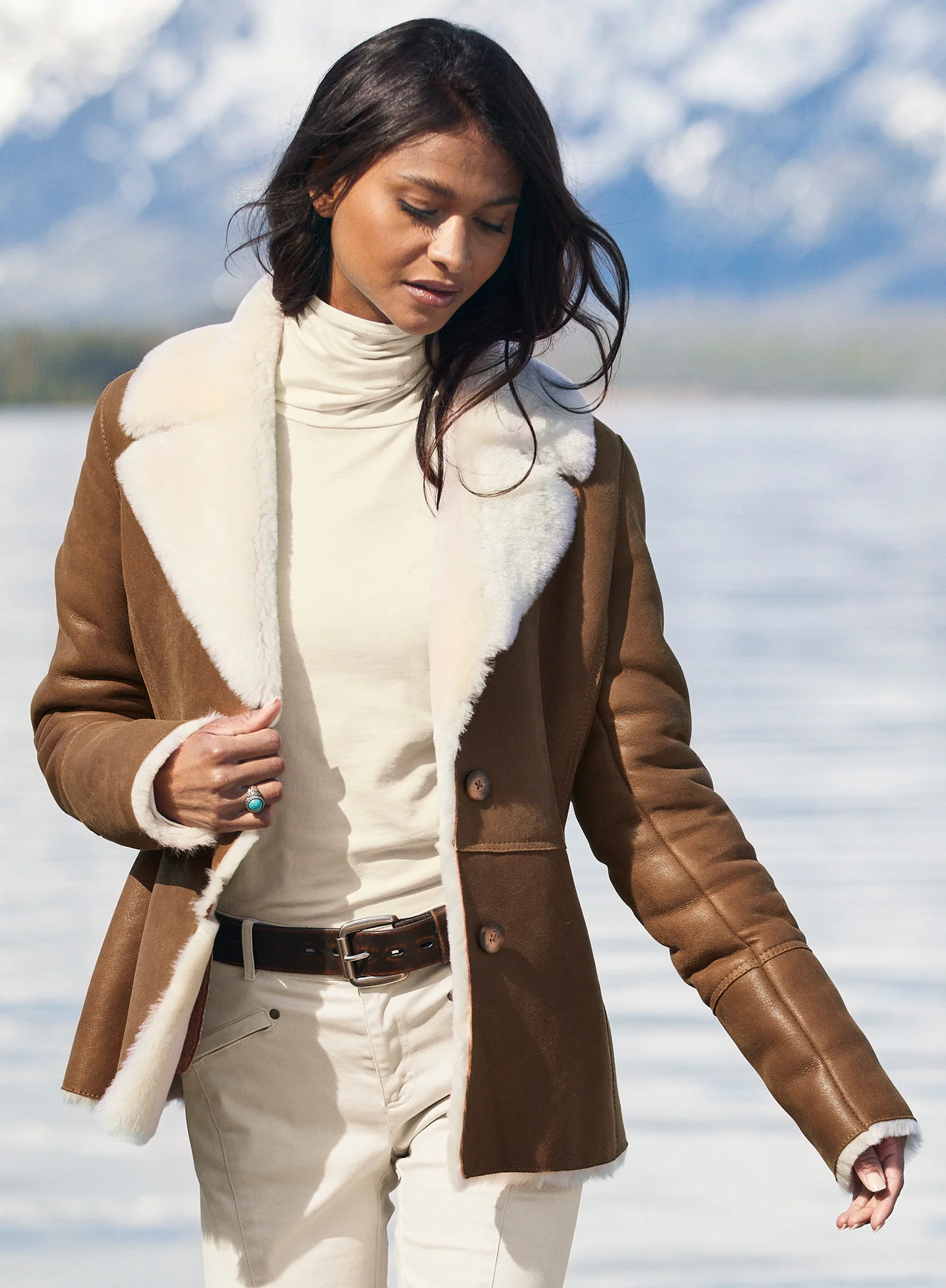 Zagros Shearling Jacket - Image 6