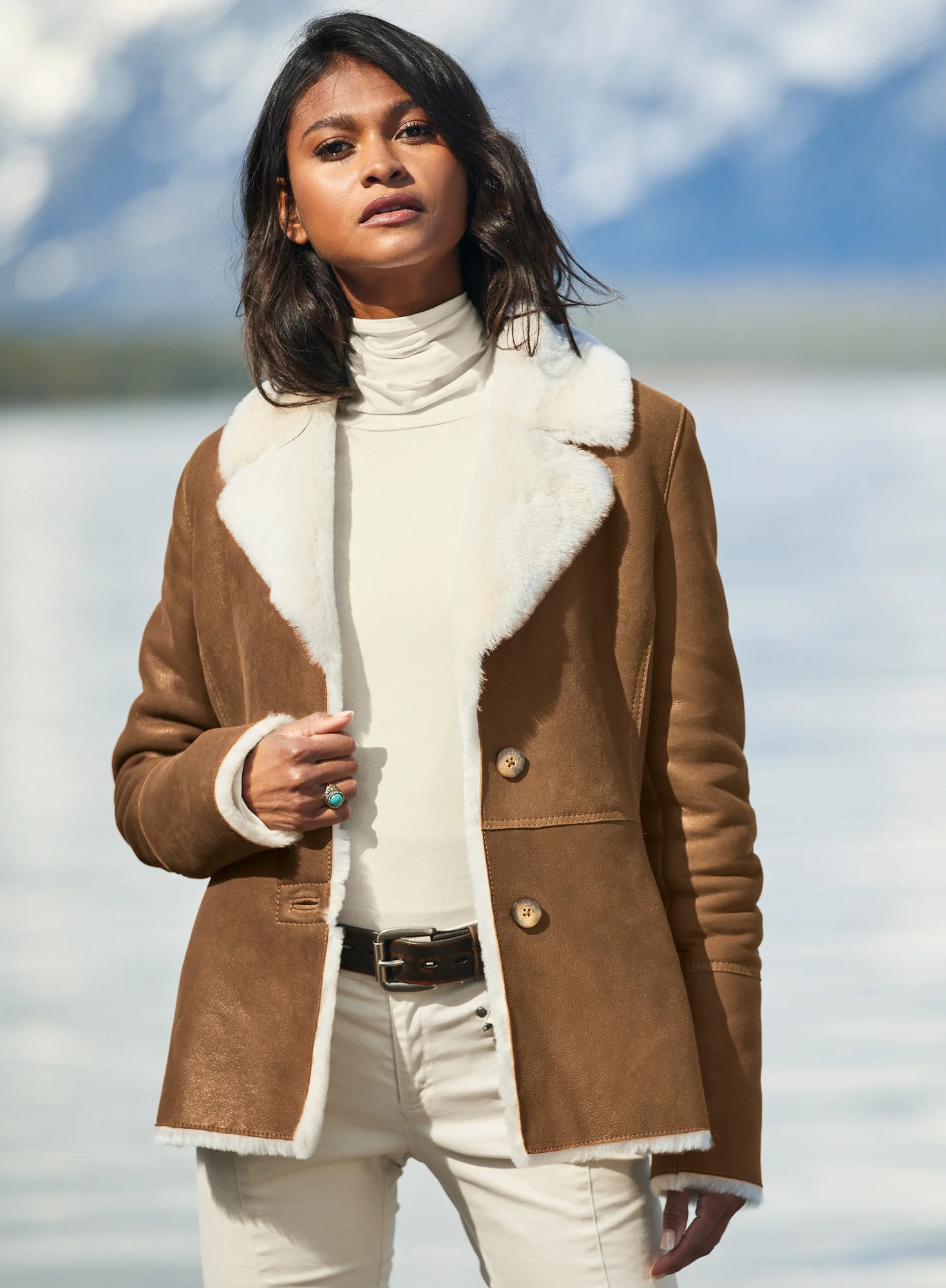 Zagros Shearling Jacket - Image 8